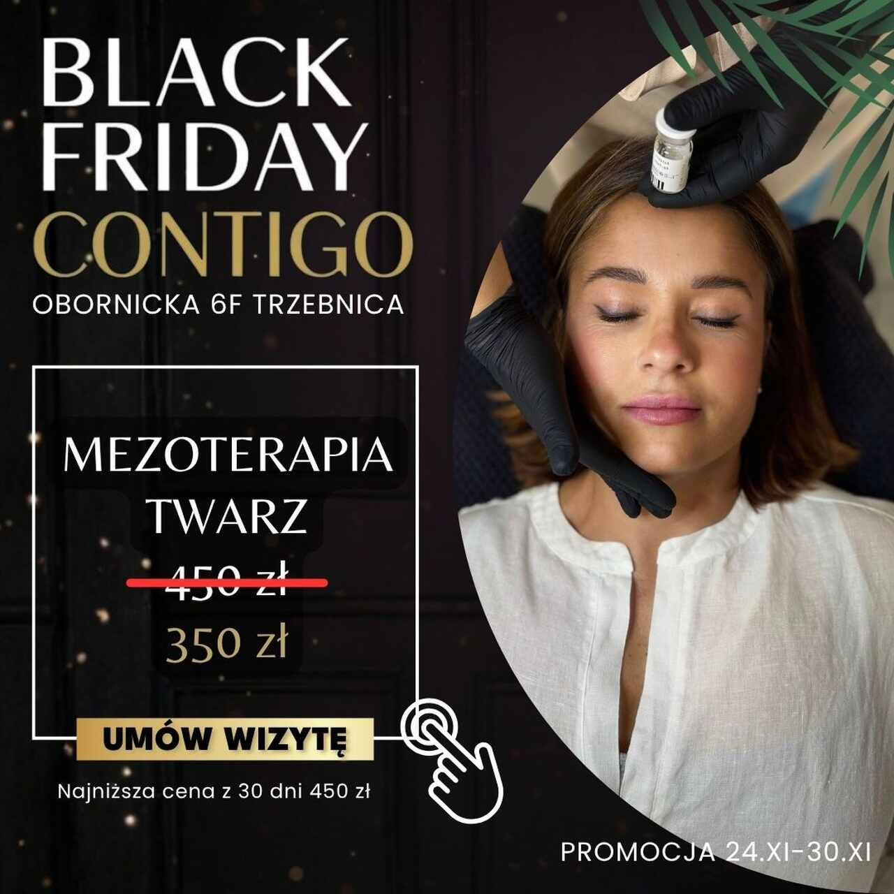 Infuzja Kwas Dotlenienie skóry hiperbarycznym tlenem co spowalnia efekt starzenia. Klasyk **Contigo**.